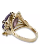 Vintage style  Αλεξανδρίτη Κίτρινος χρυσός 14 καρατίων vrc015y